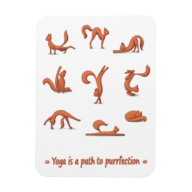 Magnet Flexible Yoga de chat (Vertical)