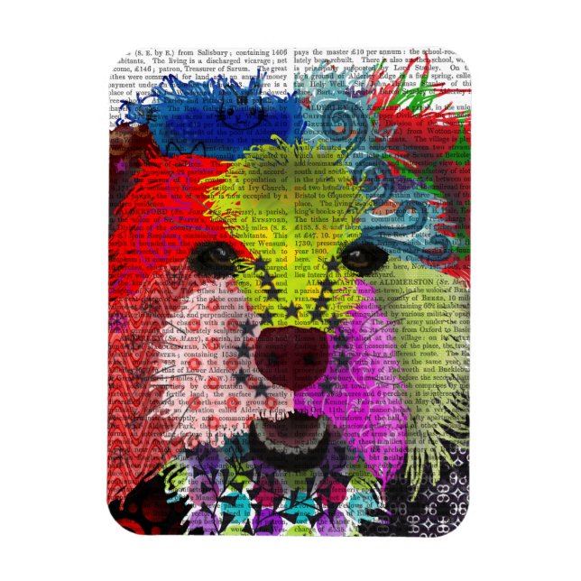 Magnet Flexible Yorkshire Terrier - Patchwork (Vertical)