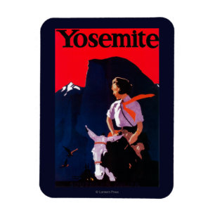 Magnet Flexible Yosemite Poster Vintage Yosemite, CA