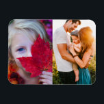 Magnet Flexible Your 2 Photos<br><div class="desc">Personalized edge printed photos on a flexible magnet. Perfect for the fridge or office whiteboard.</div>