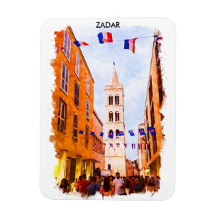 Magnet Flexible Zadar Croatie Aquarelle