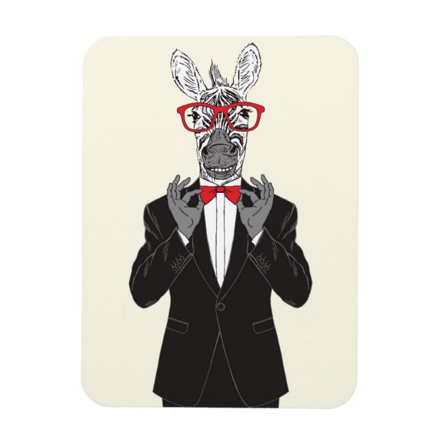 Magnet Flexible Zebra Gentleman (Vertical)