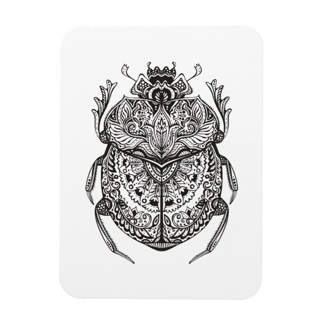 Magnet Flexible Zendoodle du coléoptère africain (Vertical)