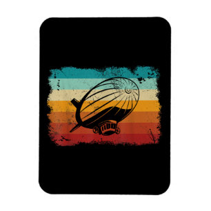 Magnet Flexible Zeppelin Vintage rétro Dirigible Aéronef Zepplin L