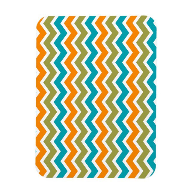 Magnet Flexible Zigzag, une tribu dynamique de Peacock (Vertical)