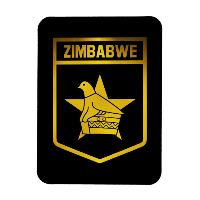 Magnet Flexible Zimbabwe Emblem (Vertical)