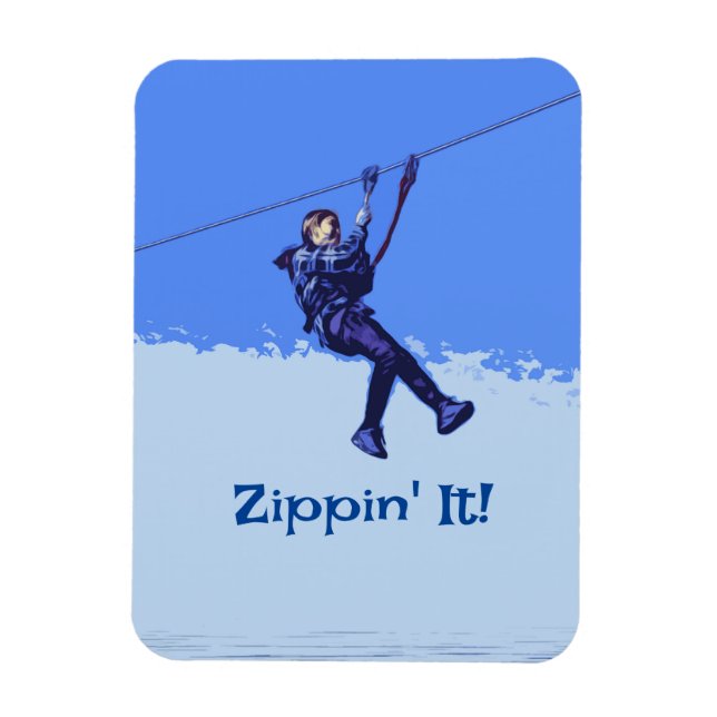Magnet Flexible Zippin'It ! - Zipline Rider (Vertical)