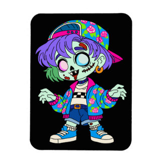 Magnet Flexible Zombie Girl des années 90
