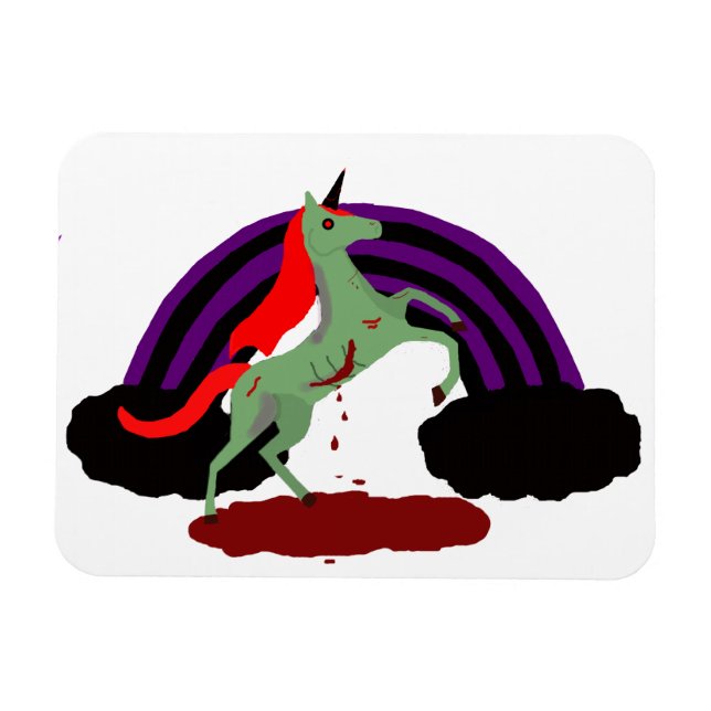 Magnet Flexible Zombie Unicorn (Horizontal)