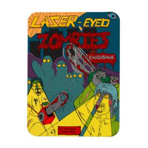 Magnet Flexible Zombies à l'oeil laser avec aimant en scies à chaî