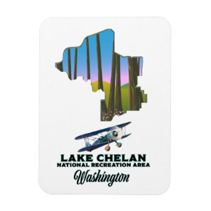 Magnet Flexible Zone nationale de loisirs du lac Chelan, Washingto