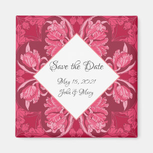 Magnet floral Art Nouveau pour "Sauver la date !"