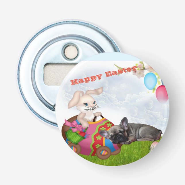 Magnet French Bulldogge Bottle Opener (Front)