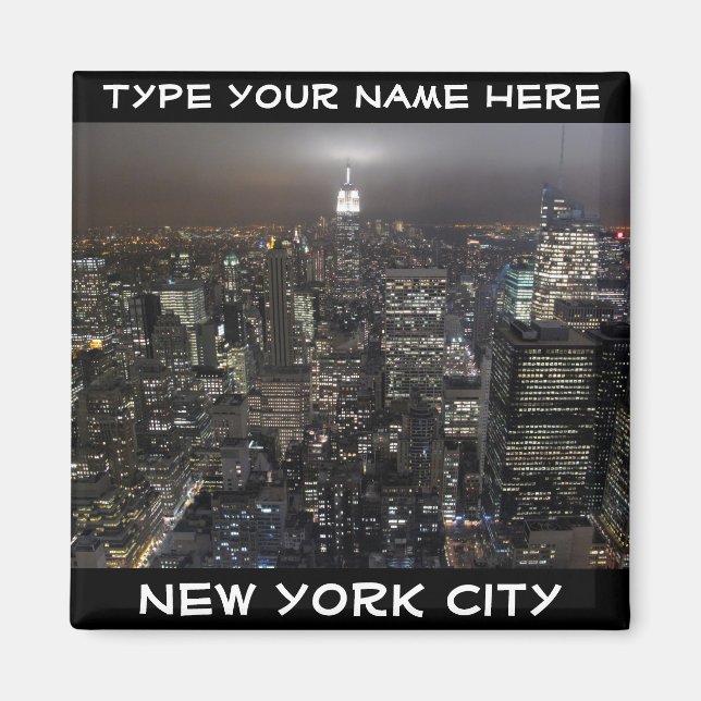 Magnet frigo New York Personnalisé Magnet NYC (Devant)