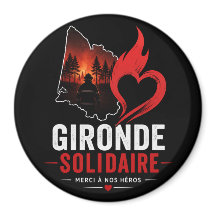 Magnet "Gironde Solidarity 2026" – Thanks to our h