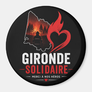 Magnet "Gironde Solidarity 2026" – Thanks to our h