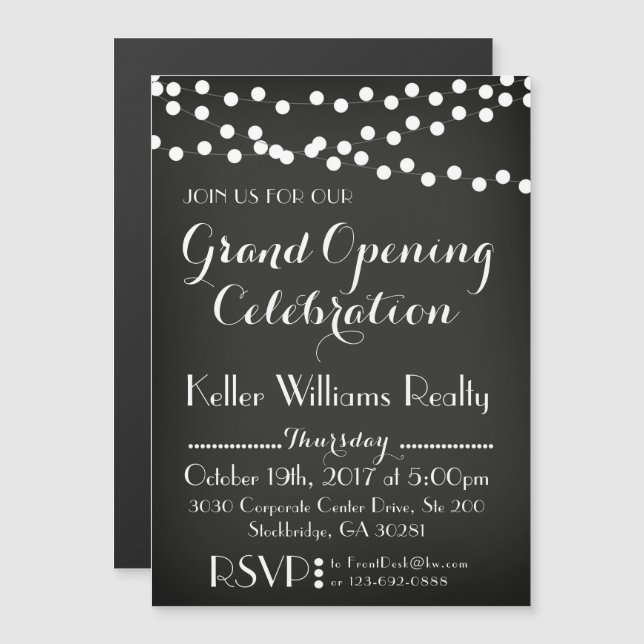 MAGNET Grand Opening, Event, Open House Invitation (Front/Back)