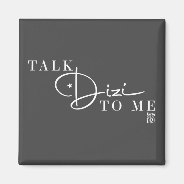 Magnet gris de script Talk (Devant)