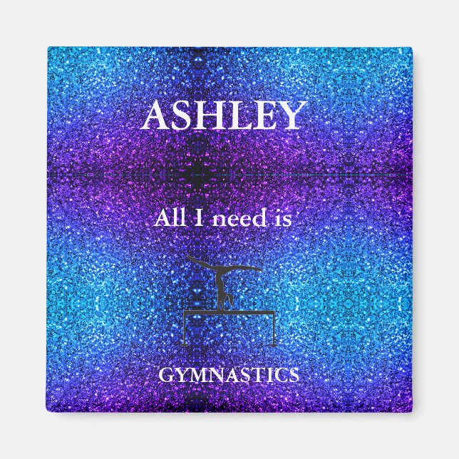 MAGNET GYMNASTIQUE PERSONNALISÉ POUR MAISON OU BUR (Devant)