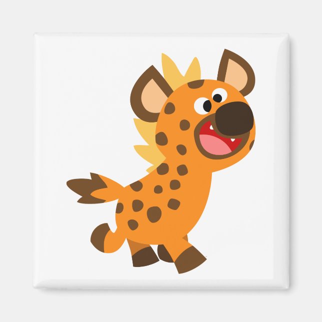 Magnet Hyena petit dessin mignon (Devant)