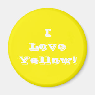 Magnet I Love Yellow