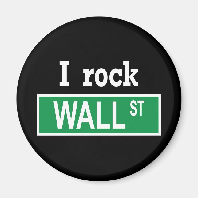 Magnet "I rock Wall Street" (Devant)