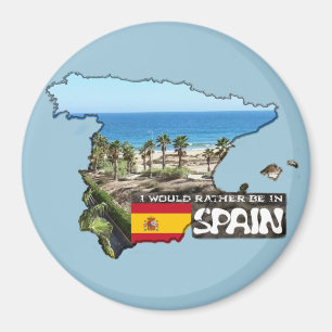 [Magnet] I'd rather be in Spain Magnet