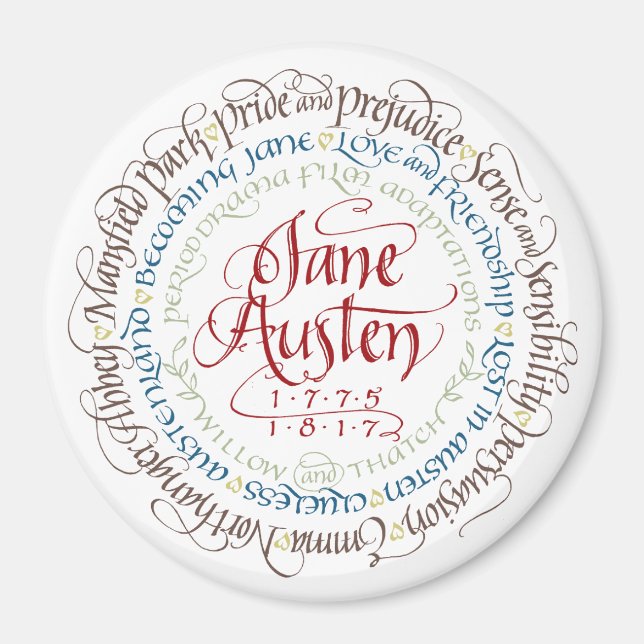 Magnet - Jane Austen Period Drama Adaptations (Front)