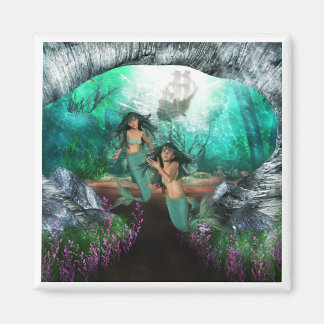 Magnet jumeaux de sirène