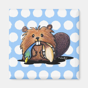 Magnet KiniArt de castor mignon
