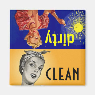 Magnet Kitchen Helper Clean Dirty Lave-vaisselle C