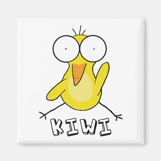 Magnet Kiwi jaune (Devant)
