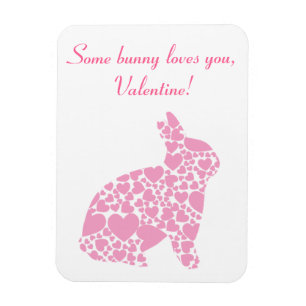 Magnet lapin de la Saint Valentin