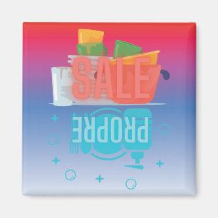 Magnet lave-vaisselle en français "Propre Sale"