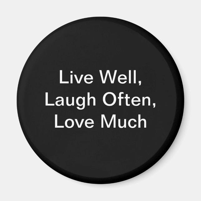 magnet livelaughlove (Front)