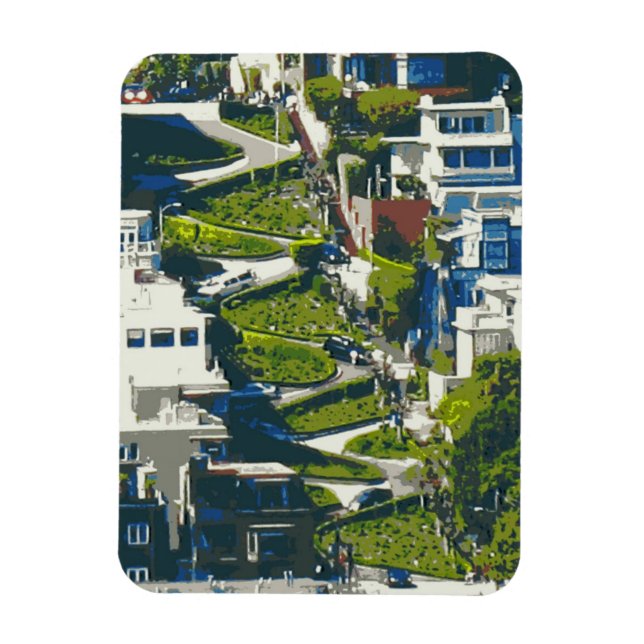 Magnet - Lombard Street (Vertical)