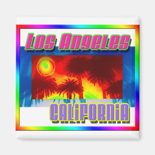 Magnet "Los Angeles California Sunset Palm Trees"