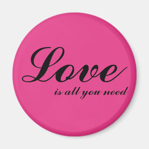 Magnet -Love is all you need Blushing Pink