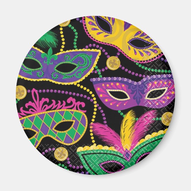 MAGNET "MADRI GRA MASK" (Devant)