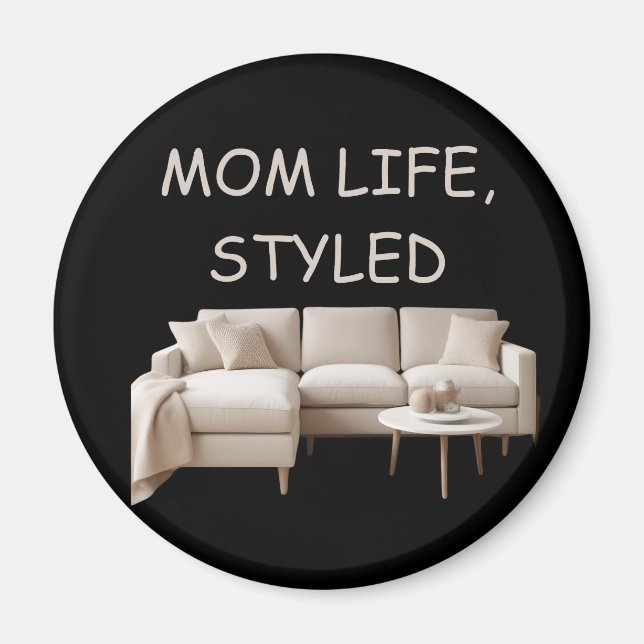 Magnet Maman Vie Stylée (Devant)