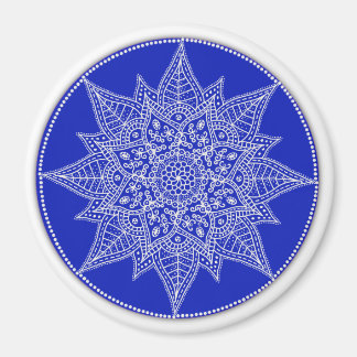 Magnet Mandala bleu