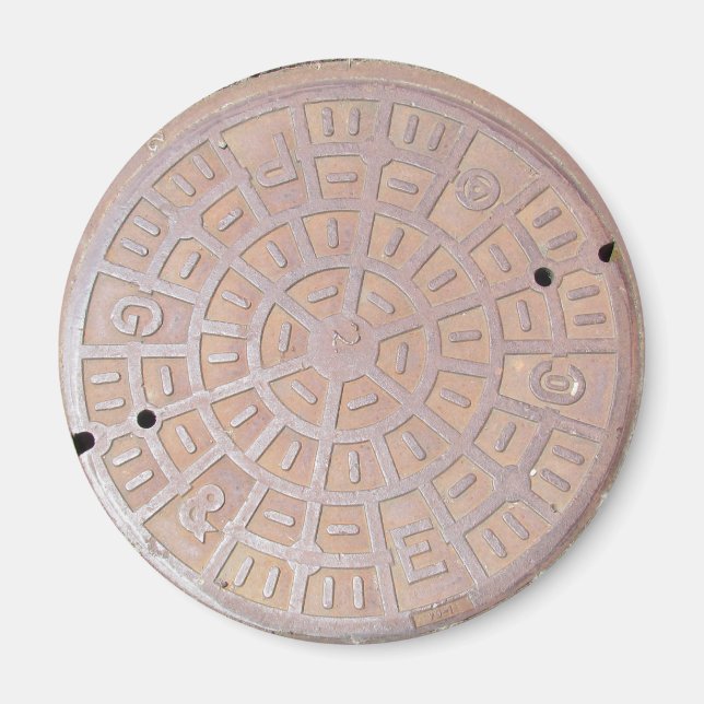 Magnet - Manhole Cover (Front)