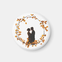 Magnet Mariage d'automne romantique - Russe congé 