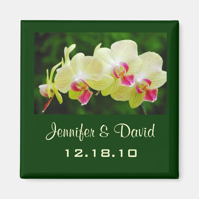Magnet Mariage orchidée (Devant)