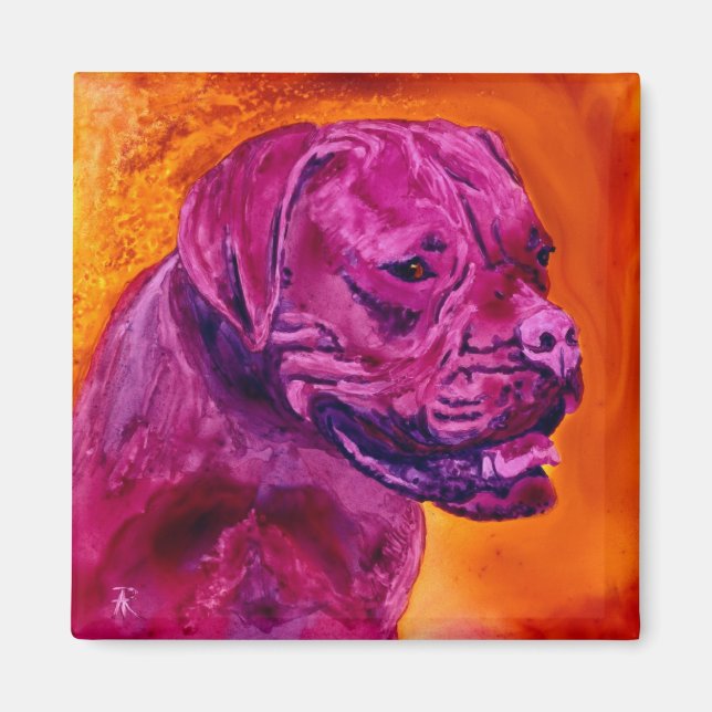 Magnet mastiff français - "Bordeaux" (Devant)