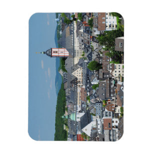 Magnet mit der Stadtansicht von Siegen