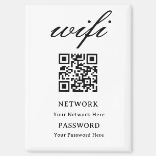 Magnet Modern Wifi Password Network