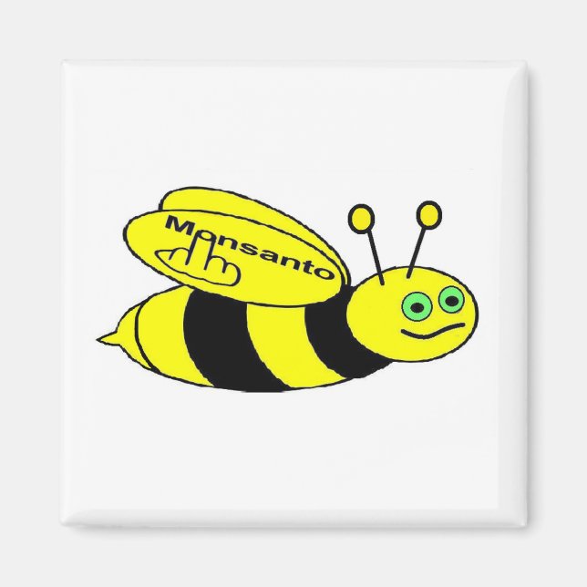 Magnet Monsanto Bee Flip (Front)