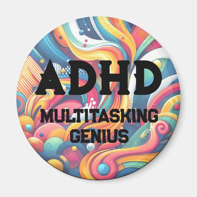 Magnet multitâche ADHD (Devant)