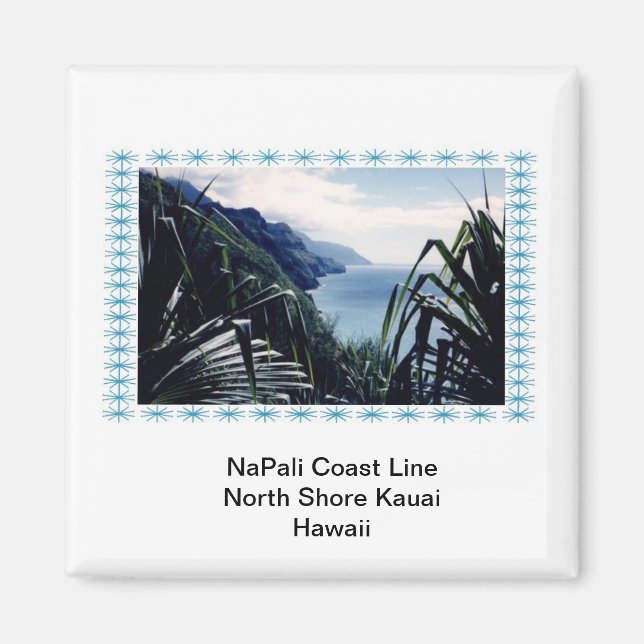 Magnet-NaPali Coast Line, Kauai, Hawaii Magnet (Front)